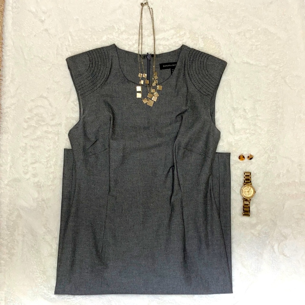 Professional Banana Republic Gray Dress